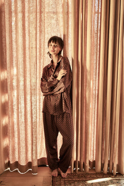 Midheaven x Pierce and Ward Collab Silk Pajama Set