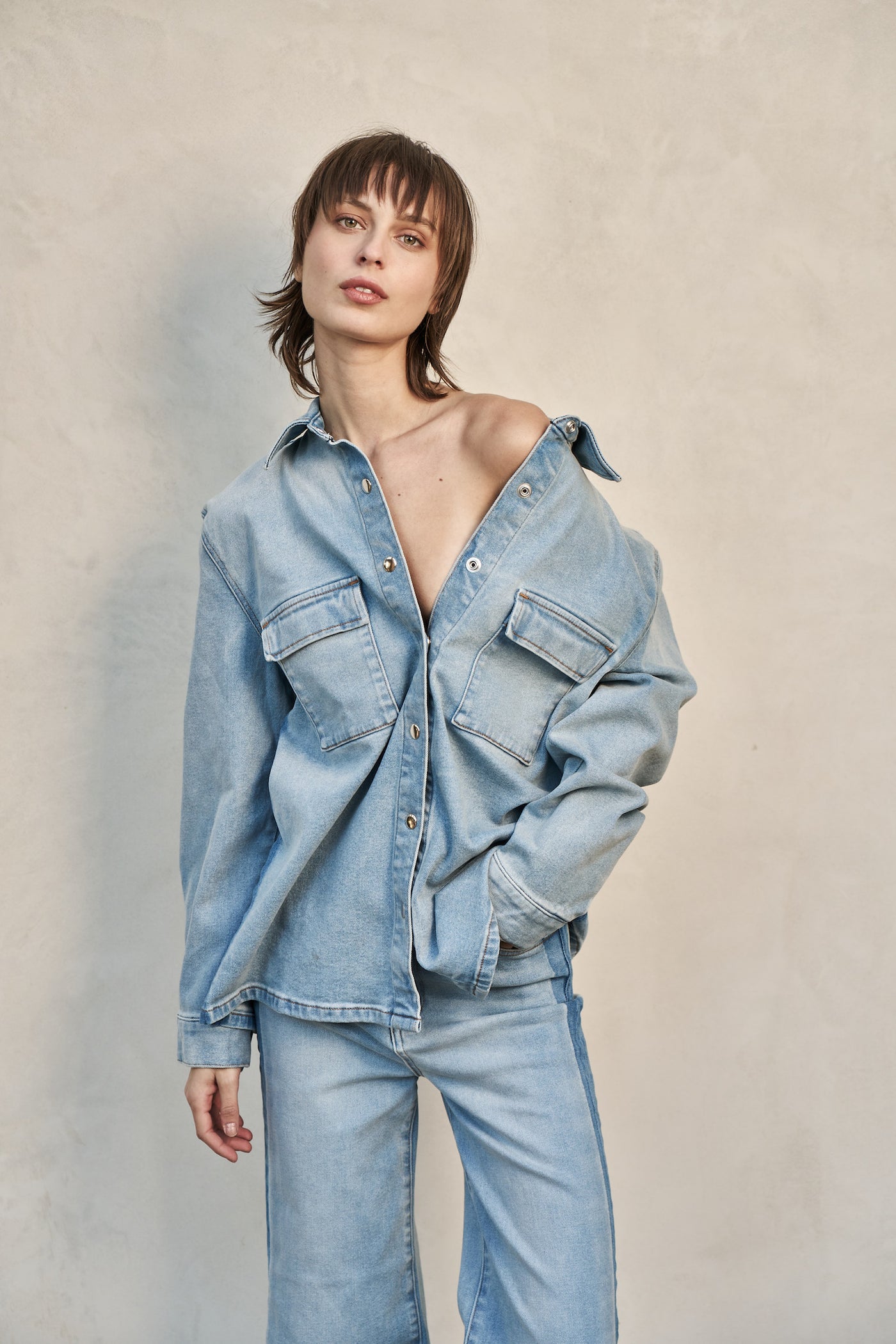 Guinnevere Denim Shirt Jacket – Midheaven Denim