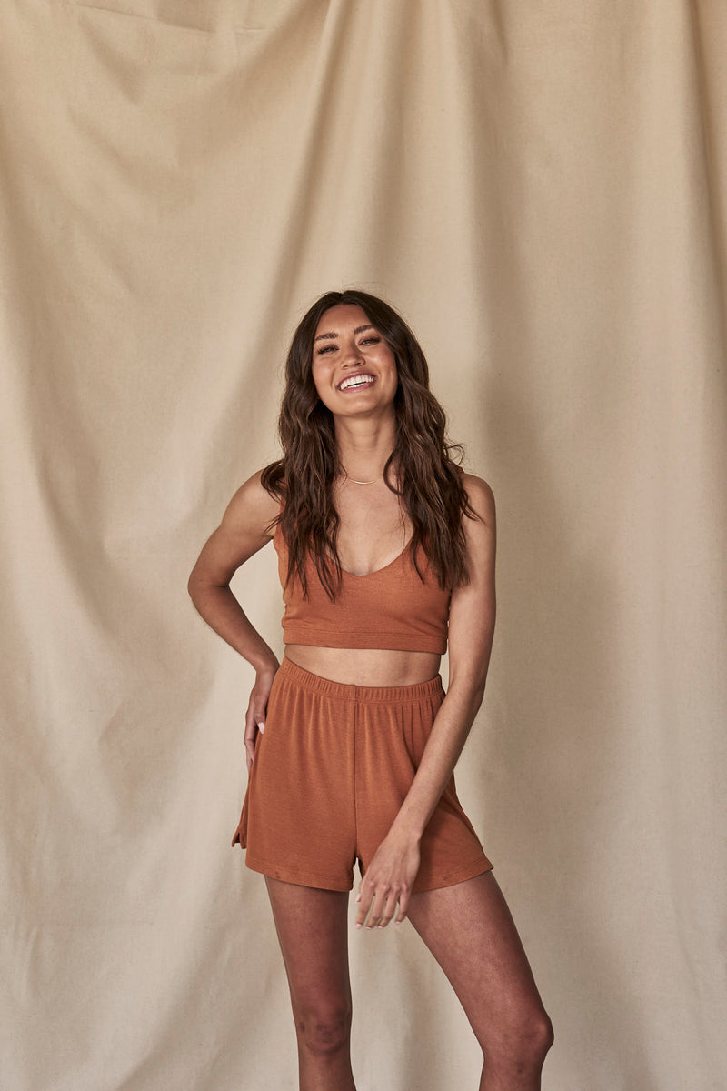 The Luna Bralette in Sienna