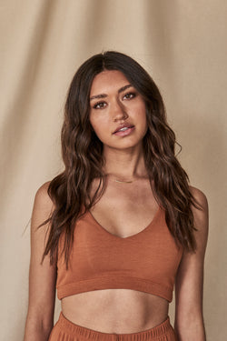 The Luna Bralette in Sienna